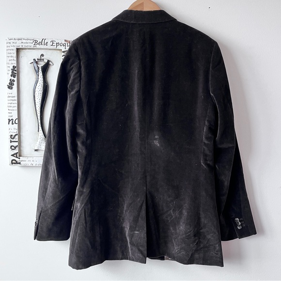 Men’s Y2K Banana Republic Velvet Brown 100% Cotton Blazer Sport Coat Size 42R - Picture 5 of 13